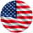 american flag rounded