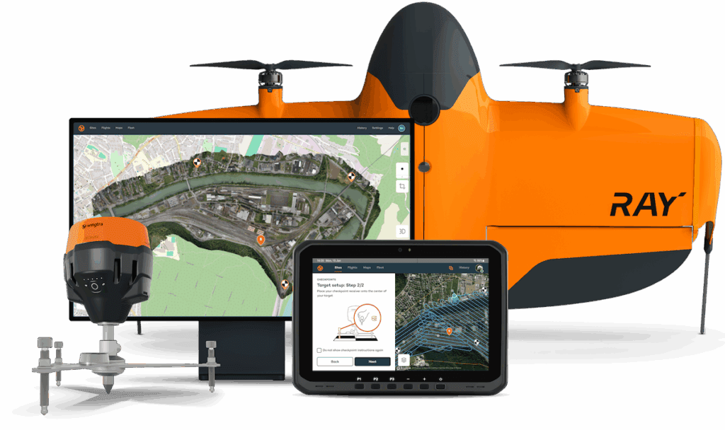 WingtraGROUND GNSS receiver for drone survey
